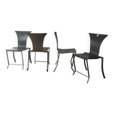 KFF – 4 postmodern dining chairs by Karl Friedrich Förster