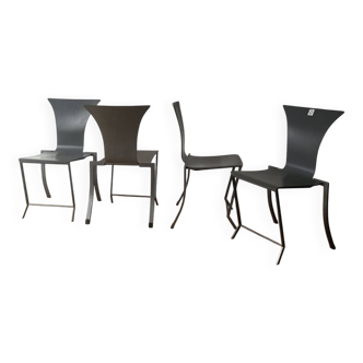 KFF – 4 postmodern dining chairs by Karl Friedrich Förster