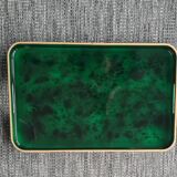 Rectangular lacquered wood tray