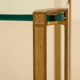 Brass side table by Peter Ghyczy 70's