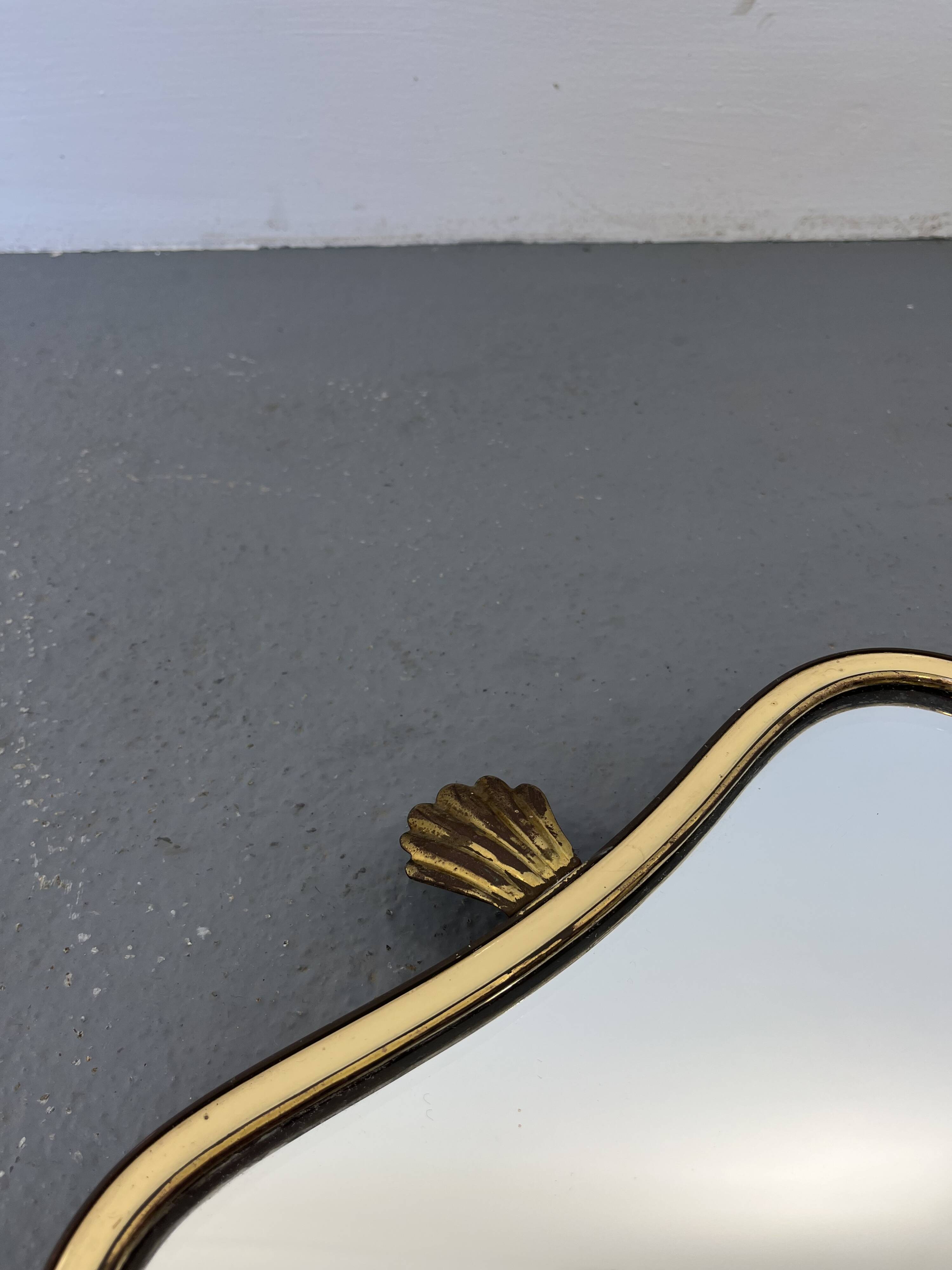 Mid-century gold mirror, 1960s