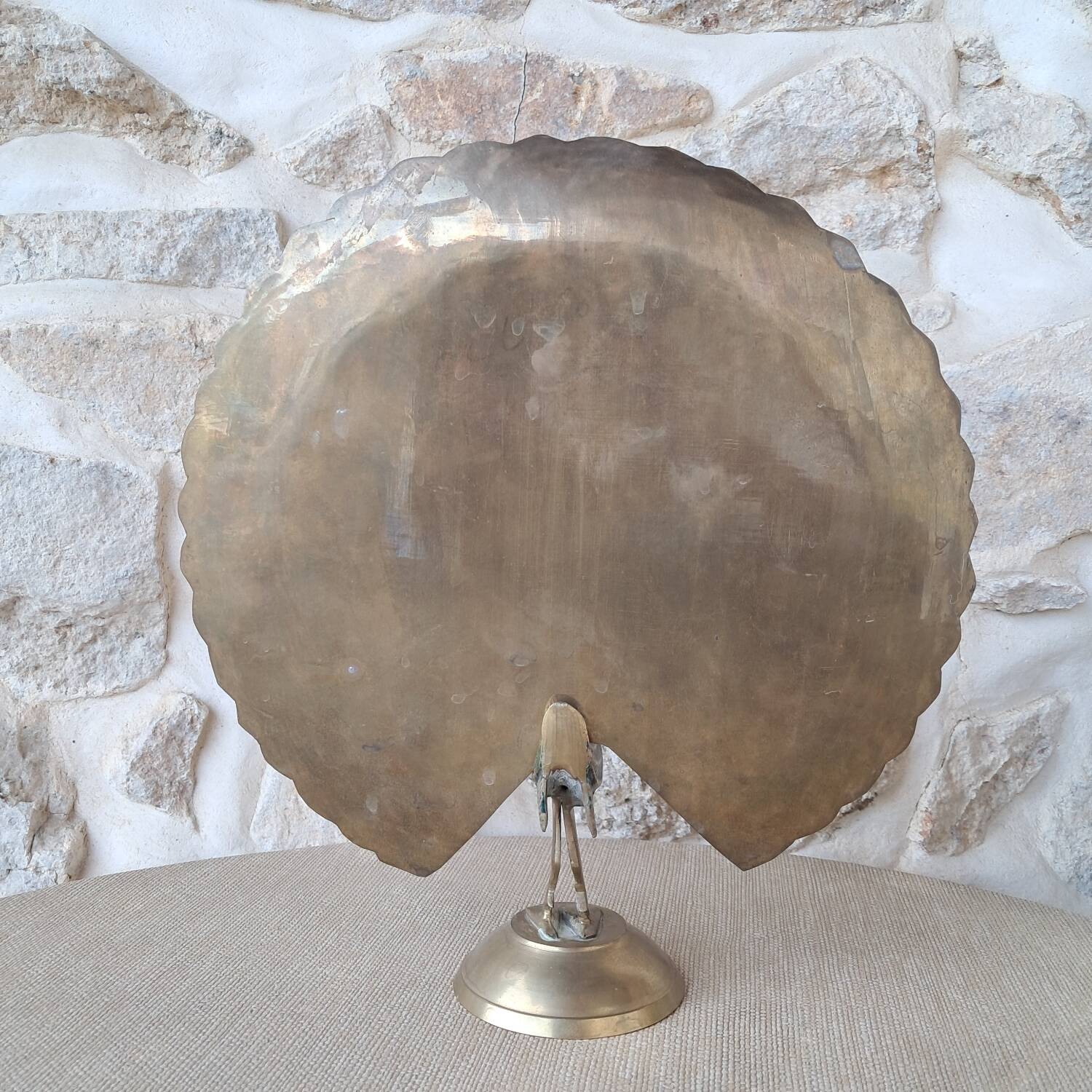 Brass peacock