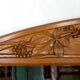Important carved oak mirror, Art Nouveau, Circa 1910