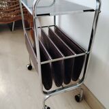 Original magazine holder, Vintage side table