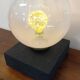 Vintage Mazzega table lamp made of Murano glass from the 1970s.
