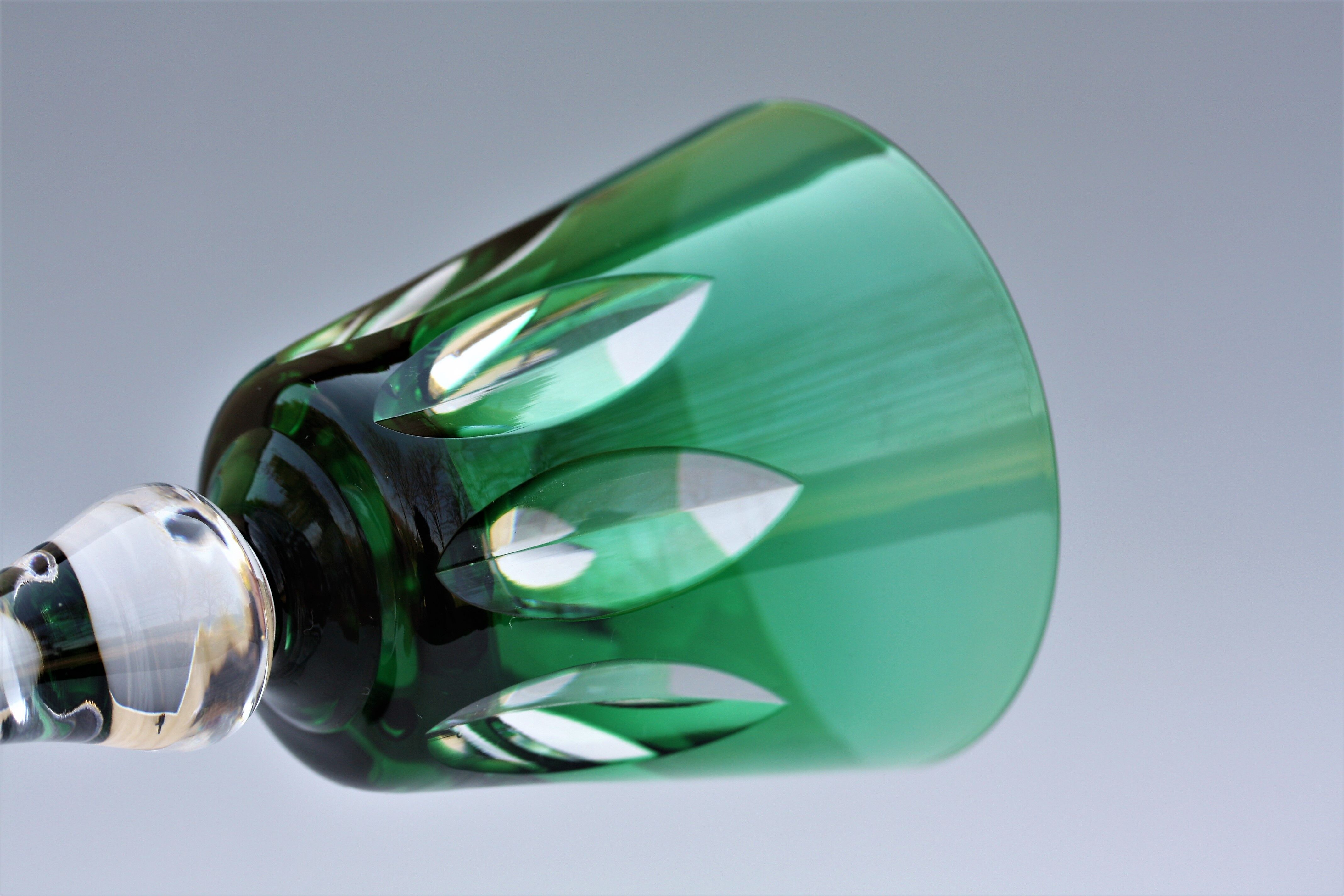 St. Louis Crystal Rhine Wine Glass Model Jersey Paquebot France