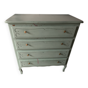 Commode vintage vert - menthe