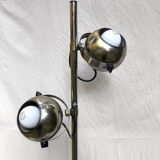 Lampadaire vintage eyeball chrome 1970