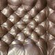 Paire de fauteuils 'bore' en cuir Noboru Nakamura avec pouf, années 1970