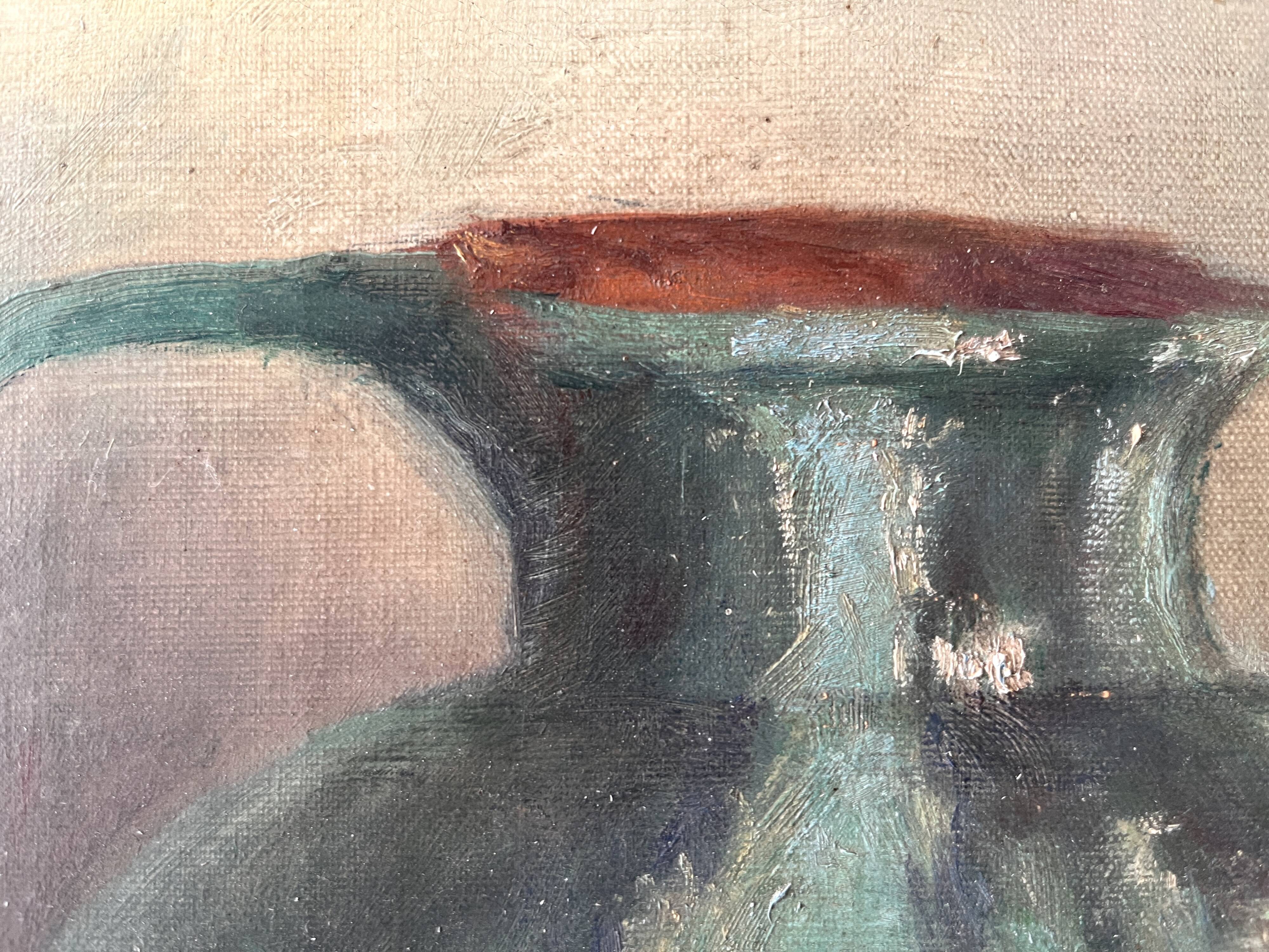Still life with fruits, oil on canvas circa 1920
