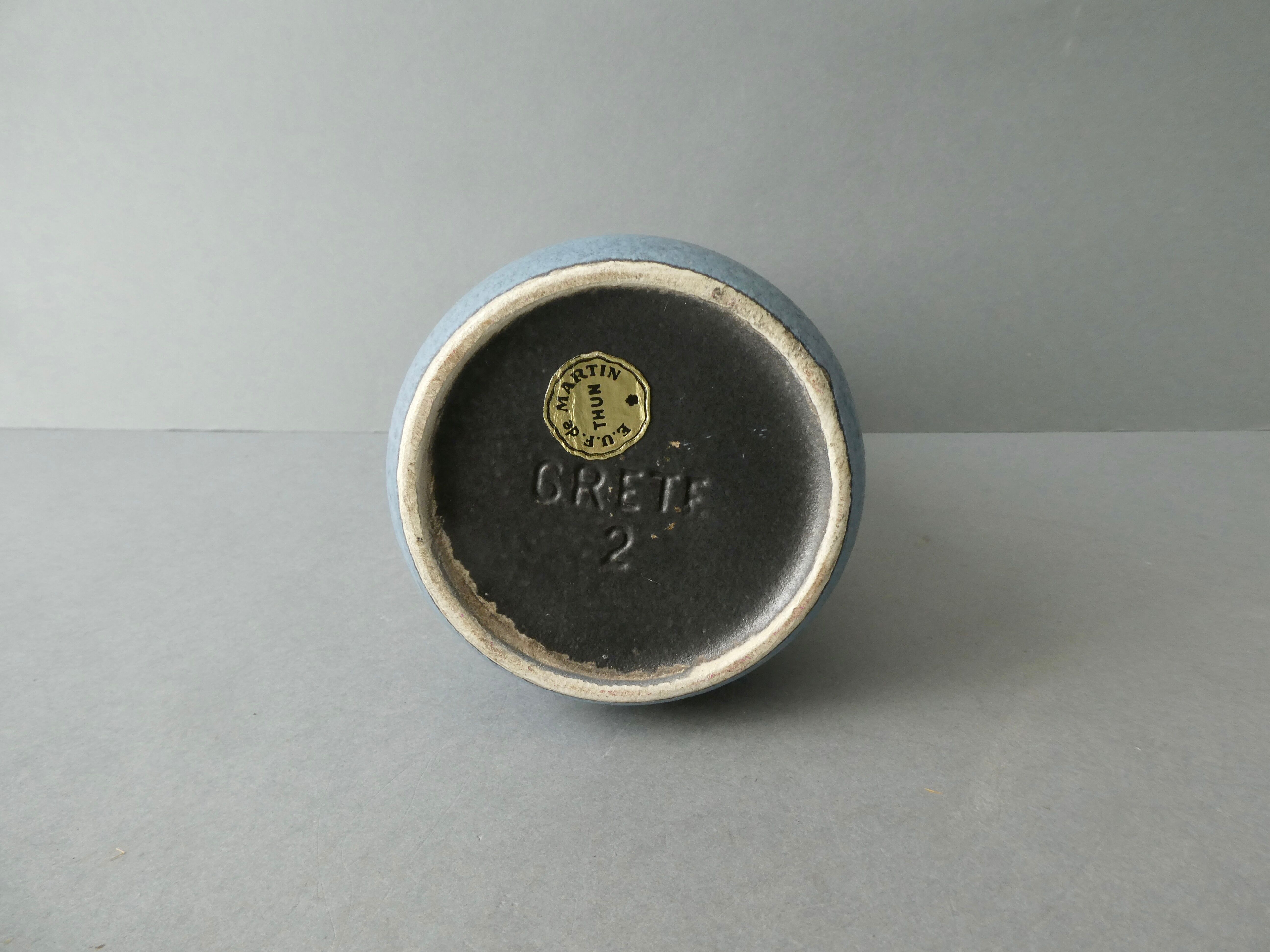 Vase en céramique Grete Germany années 60