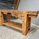 Old workbench side table bathroom furniture 48 x 193 cm