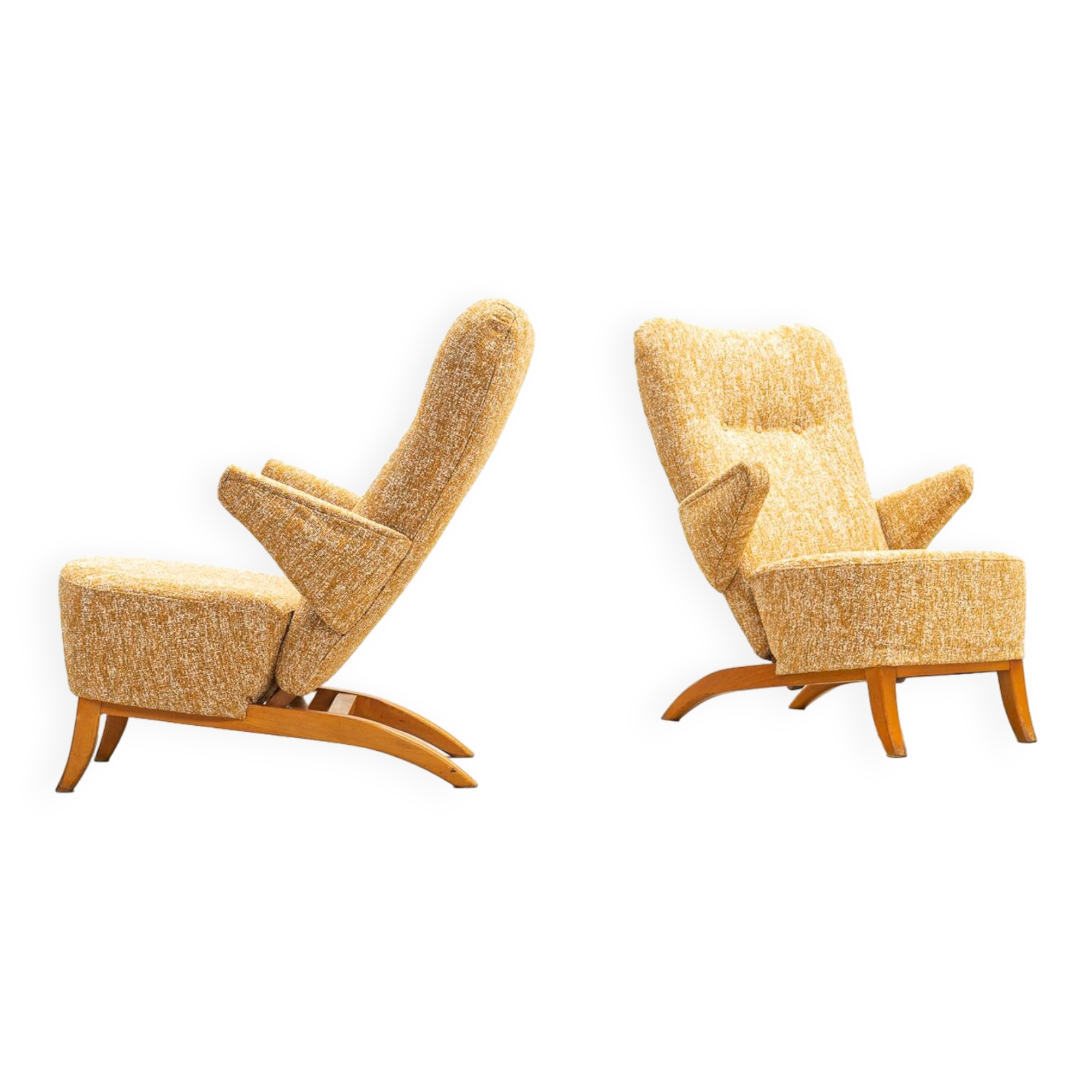 Pair of Penguin armchairs by Theo Ruth for Artifort