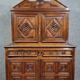 Louis XIII period cabinet with 4 shutters in solid walnut circa 1680