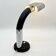 Targetti chrome and black lamp, 1970s. Italy
