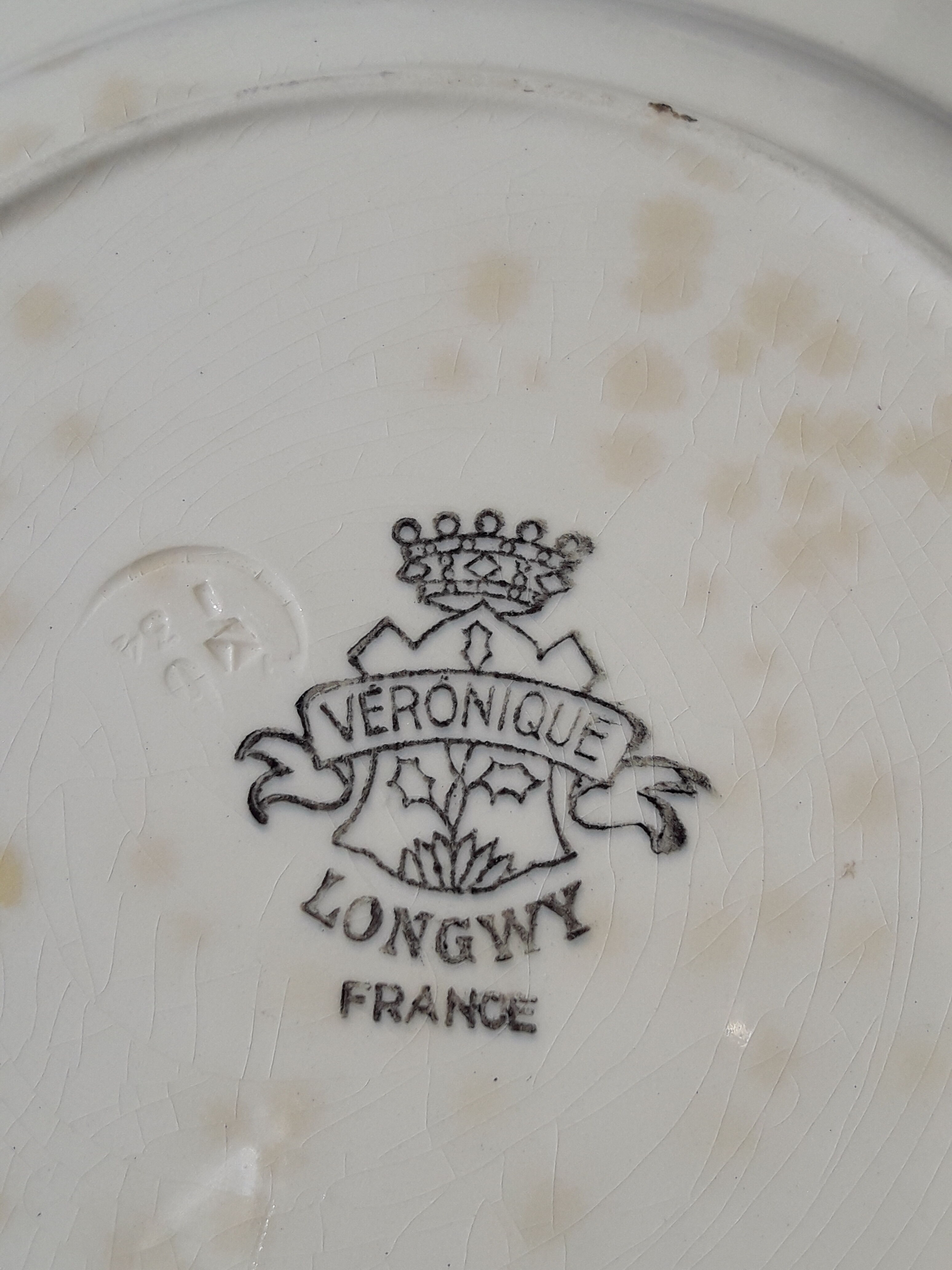 3 longwy model Longwy earthenware dessert plates 21 cm