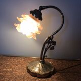 Lamp has ask floral decoration