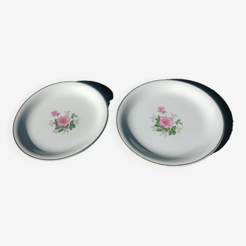 Set of two large porcelain serving dishes from the KG Luneville faience factory - Fabiola model