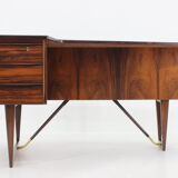 1960s Peter Løvig Nielsen 'Boomerang' Desk in Palisander Hedensted Møbelfabrik, Denmark