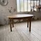 Oval walnut farmhouse table