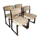 Seventies sled chairs