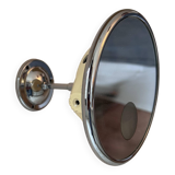 Vintage adjustable chrome mirror, magnifying and illuminating, France 1970