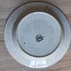 Hollow plate Moulin des Loups Hamage France, blue and white swan decoration.