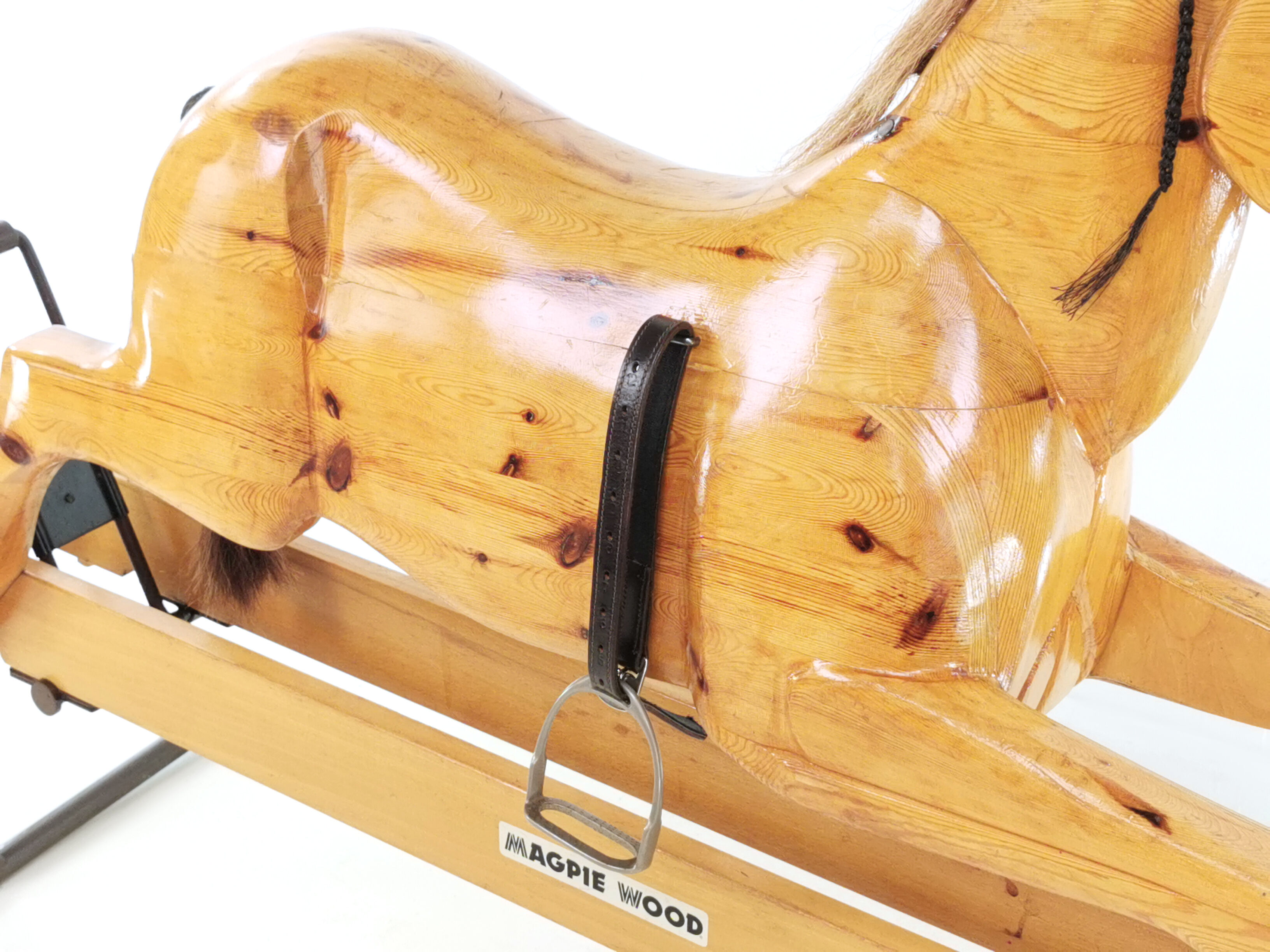 Vintage english handmade childs rocking horse