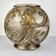Art Nouveau monkey and plant vase E.Chapelle