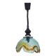 Vintage hanging lamp in blown Murano glass. 70s
