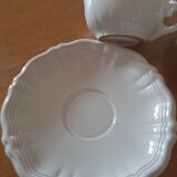 Tasses à thé Moustiers blanc