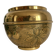 Brass cache pot Villedieu with chestnut decoration