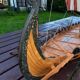 Wooden drakkar model
