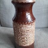 Large ceramic vase Germany with floral decoration