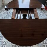 Empire-style table in solid walnut.