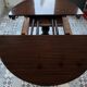 Table style empire en noyer massif