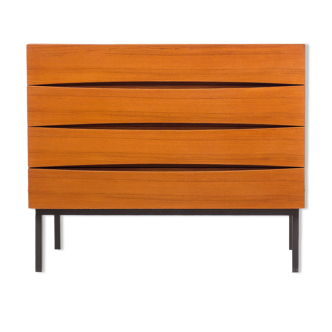 Chest of drawers, teak, restored, vintage