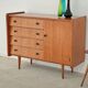Small sideboard with spindle legs, France 1960