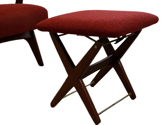 Armchair with footstool 'Vorchten'