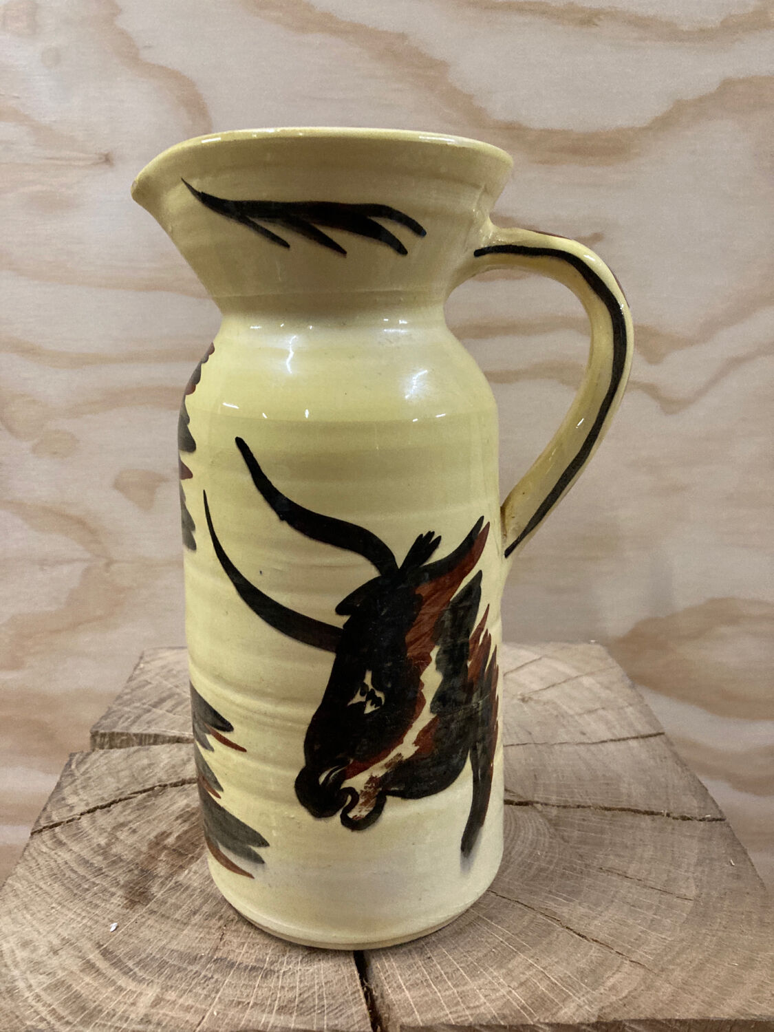 Bull pitcher from Meyssac pottery prehistoric style Corrèze