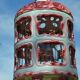 Antique Italian ceramic birdcage