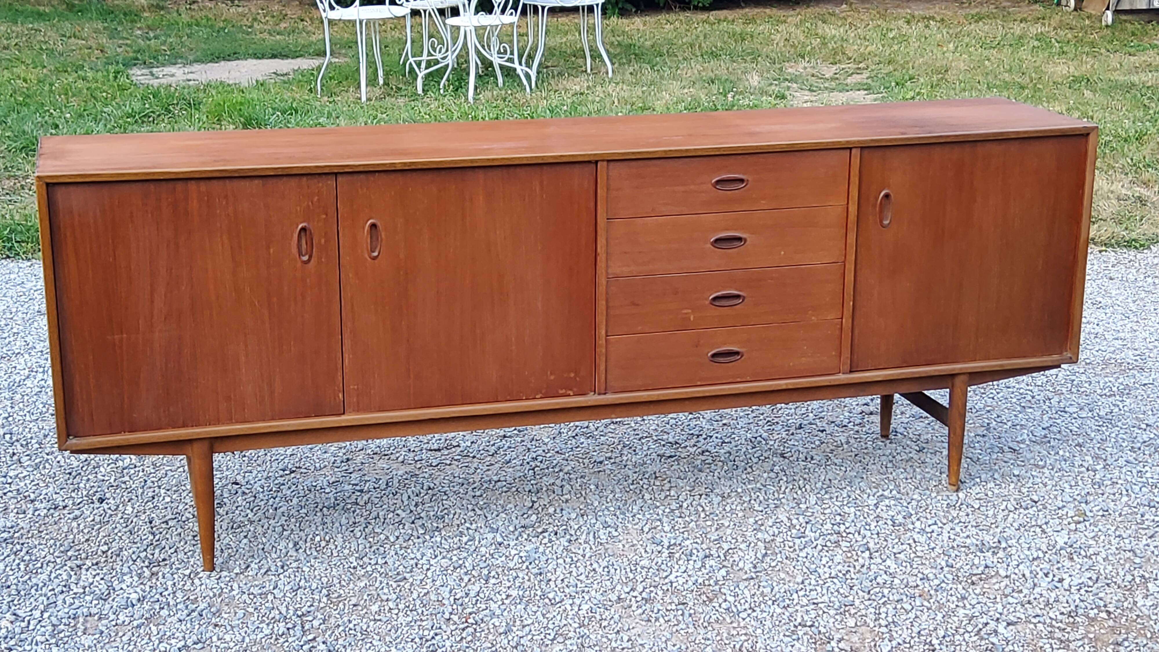 Scandinavian style teak sideboard from the 70s