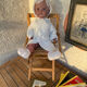 Folding wooden chair for doll