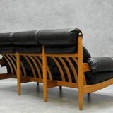 Leather vintage 3 seater sofa