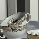 Vintage glass decanter in hot air balloon style H31 D18