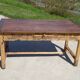Restored antique farmhouse table, made entirely of solid oak.