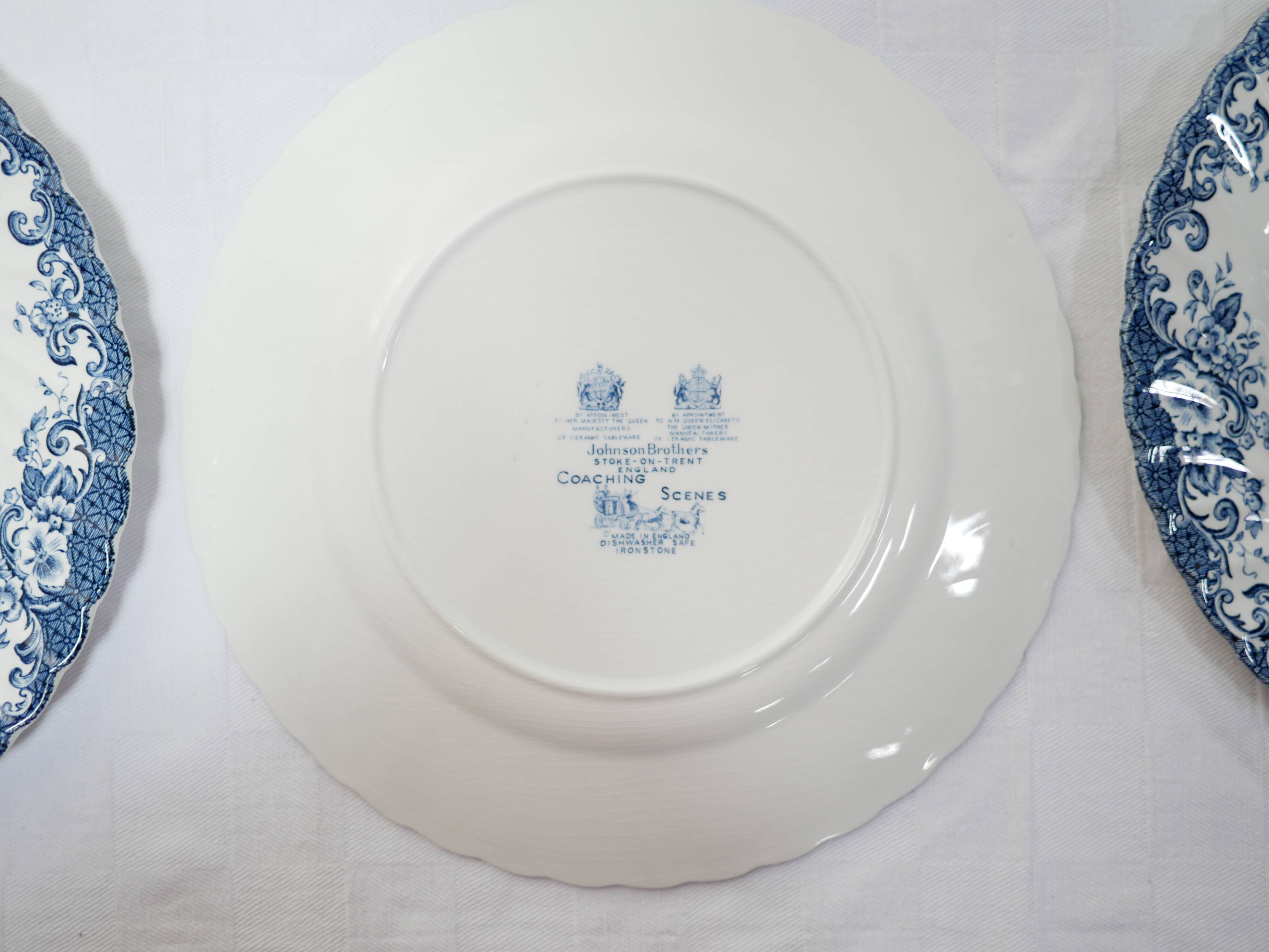 Série de 10 assiettes vintage par Johnson Bros, made in England