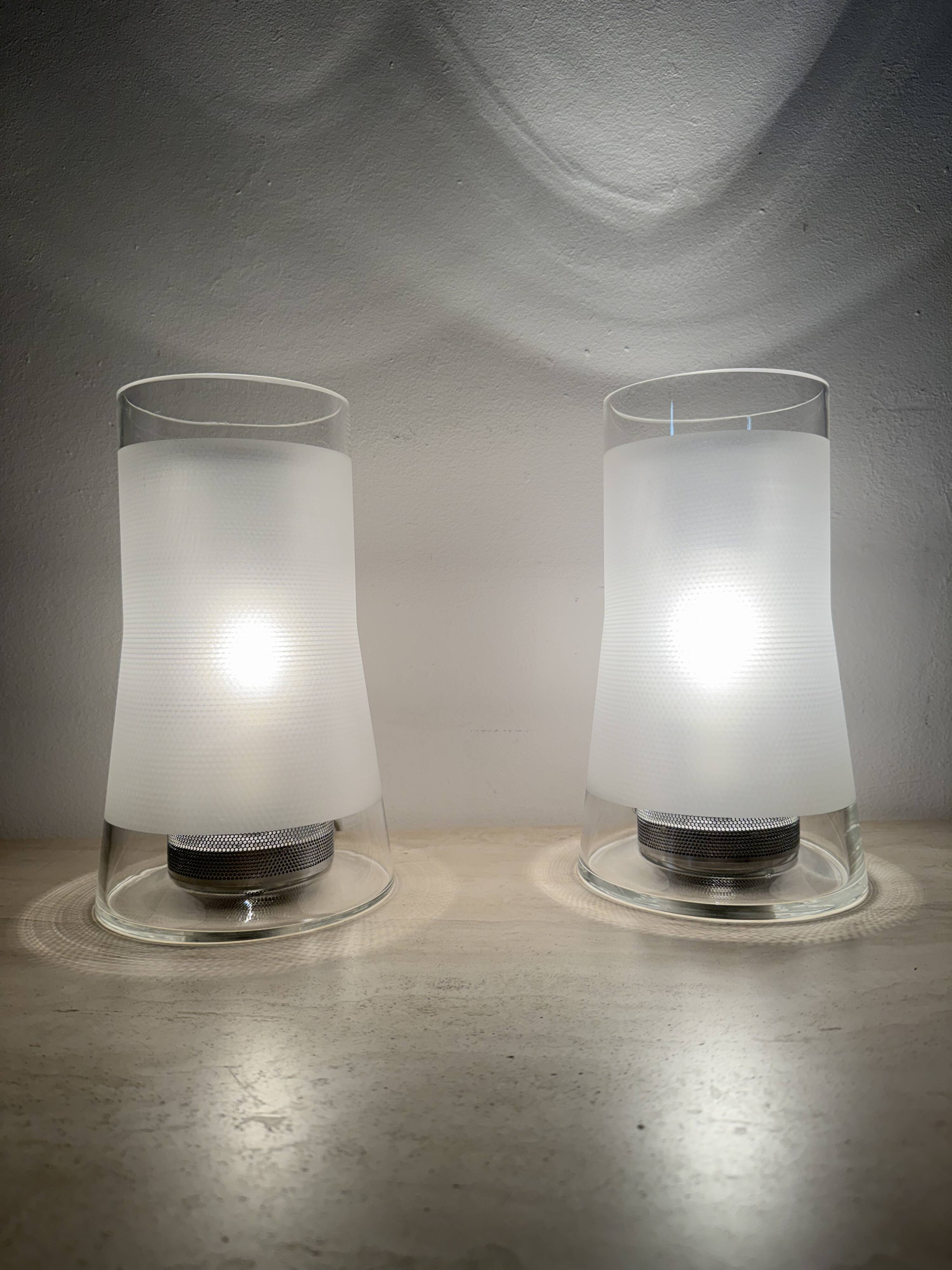 Vintage IKEA 80s table lamp B9919 – hand made frosted glass with diffuser