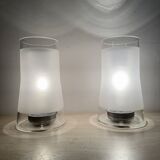 Vintage IKEA 80s table lamp B9919 – hand made frosted glass with diffuser