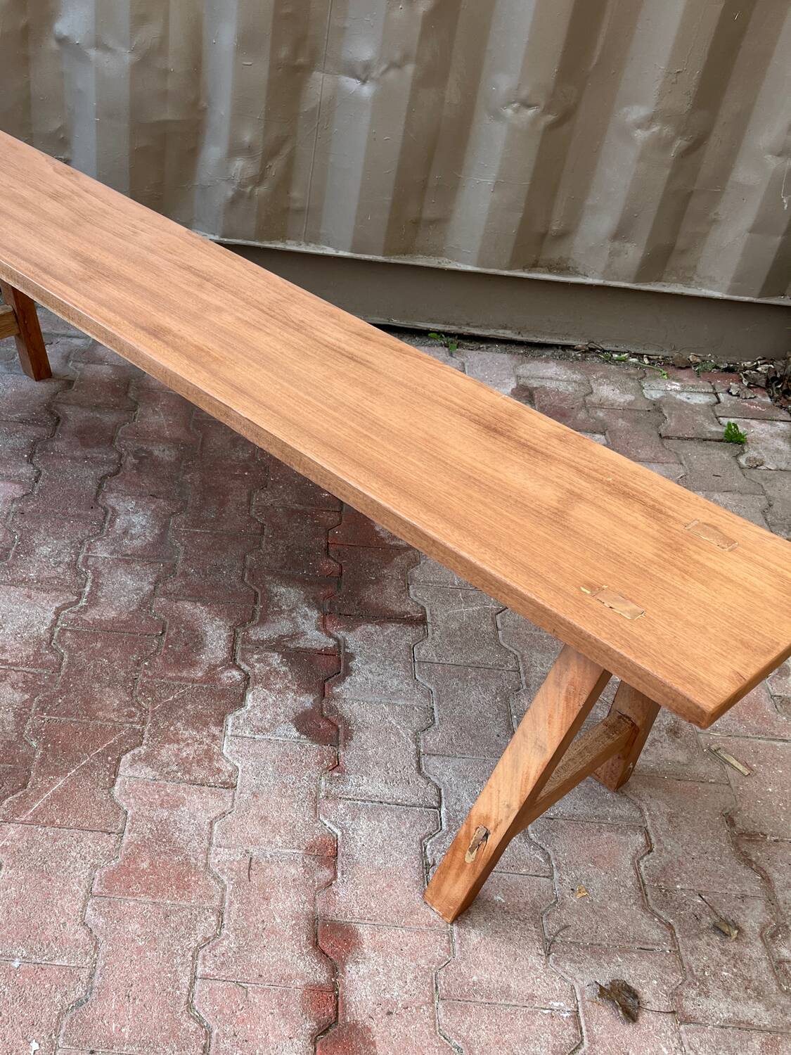 Wooden bench